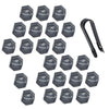 Opel Vauxhall Insignia 22mm Gray Wheel Nut Bolt Dust Cover Caps