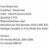 Honda XR125L Front Brake Disc Rotor (2003-2006)