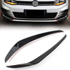 VW Golf 2013-2016 Glossy Black Front Bumper Side Air Vent Trim (2013-2016)