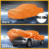 Chevy Silverado Orange Cotton Zipper All Weather Car Cover