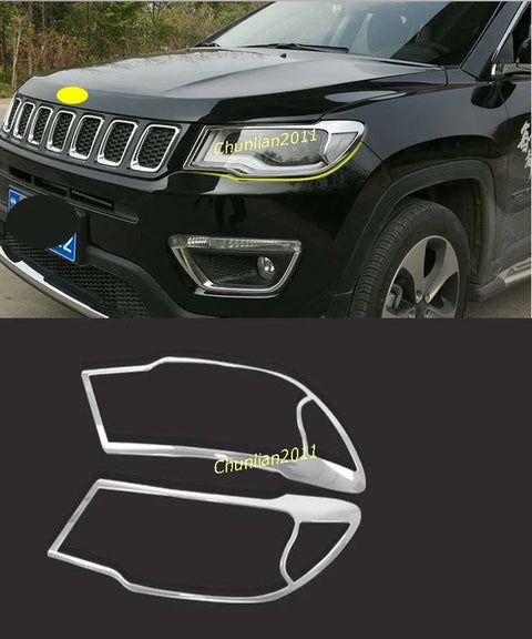 Jeep Compass Front Head Light Lamp Cover Trim (2017-2021)
