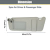 Toyota Camry (2007-2011) Left Right Side W / O Sunroof Light Sun Visor Pair