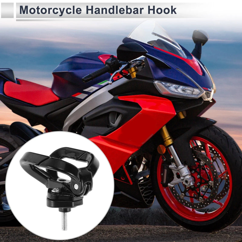 Motorcycle Hanging Hook 1 Pc Black Butterfly-type Open-closed Double Hook