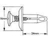 Yamaha Moto Rivetti 10x Clip Di Carenatura In Plastica Per Pannello