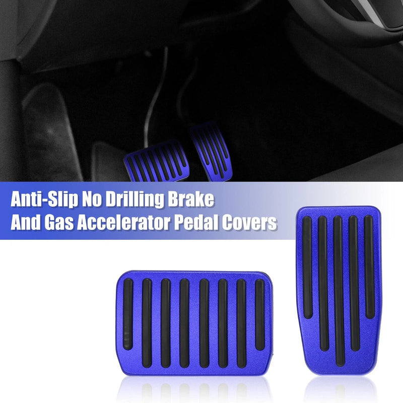Tesla Model 3 Model Y (2017-2021) Blue Brake & Gas Pedal Covers