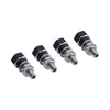 Harley Yamaha 4 x Aluminum Black & Silver Hex License Plate Frame Bolts