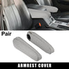 Toyota Sienna Leather Gray Front Seat Armrest Covers (2011-2017)