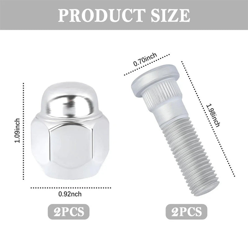 Hyundai Sonata, Santa Fe, Veloster, Kia Sportage Wheel Stud Bolt Set (2006-2023)