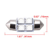 Car 20 x 31mm 4-SMD 5050 LED Festoon Interior Lights (No specific years)