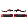 Kawasaki Ninja 250 400 Z400 Red Brake Clutch Levers & Handlebar Grips Set