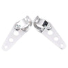 Cafe Racer Bobber Chopper Silver Fork Mount Headlight Brackets