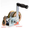 4x4 Pickup ATV Boat Trailer 600LBS Hand Winch 8M Steel Cable