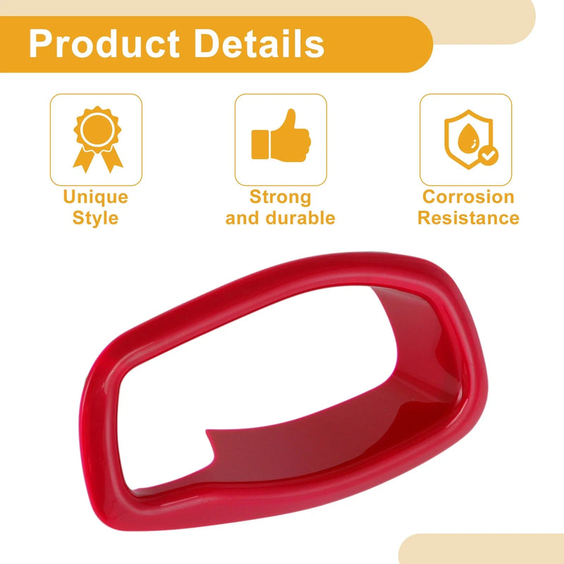 Jeep Renegade (2015-2023) 4 x Red ABS Interior Door Handle Bowl Cover Trim