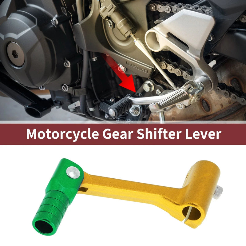 Bosuer Cheetah Shifter Lever / Folding / Gold Tone Green