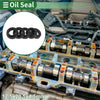 Oil Seal 12.5x20.5x4.5mm Black 5 Pcs Seal Ring Rotary Shaft NBR Rubber