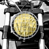 Harley 7.8" Chrome Plating Metal Headlight Mesh Grill Grid Cover