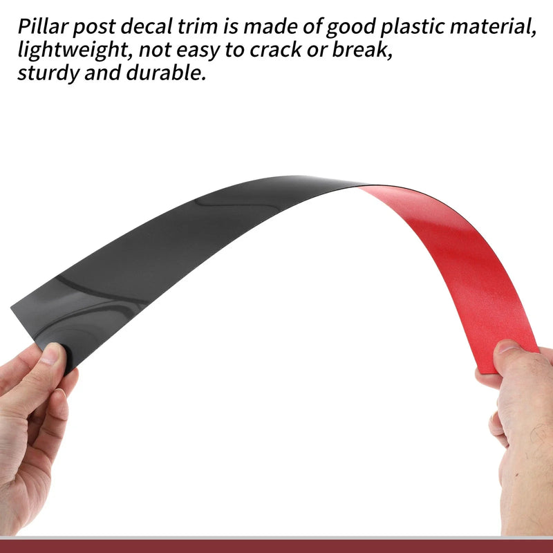 Mercedes-Benz C-Class (1994-2000) Black 6 Pcs Car Door Pillar Window Trim