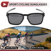Motorcycle Riding Goggles Deep Gray Lens Gloss Black Frame PC UV400