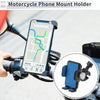 Motorcycle Motorcycle Phone Mount Holder 4.7-7.2 Phones Aluminum Alloy Blue