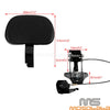 Harley Roadking FLHR FLHX SE Soft Driver Rider Backrest Pad Mount Kit (2009-2021)