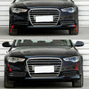 Audi A6 C7 Sedan Honeycomb Lower Bumper Fog Light Grille (2012-2015)