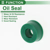 Make Model Oil Seal / 6x12x6mm / TPU Rotary Shaft Seal Green 5 Pcs