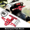Motorcycle E-liminator Kit License Plate Bracket OEM Turn Signal Red