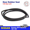 Door Rubber Weatherstrip Rear LH Fits Nissan Sentra Sunny B11 4D SED 1981-85