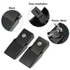 Jeep Wrangler JK JL Black Front Hood Latches (2018-2023)