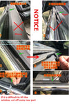 Car 8M V-Type Black Universal Door Glass Window Rubber Seal Strip