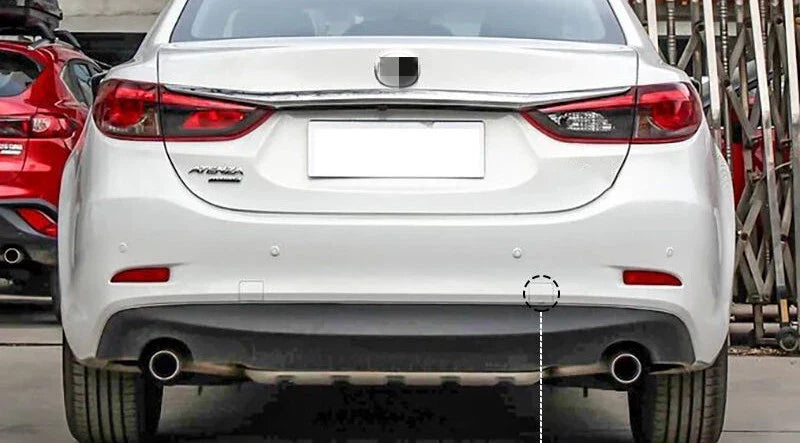 Mazda 6 2x White Rear Tow Hook Eye Cover Cap ABS Trim (2013–2019)