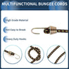 Travel 10 x Black Adjustable Mini Rope Luggage Bungee Cords 25cm