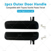 Toyota Starlet EP91 Pair Black FRONT Outer Door Handles (1996-1999)