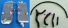 Suzuki RM125 (1992-1995)  2-Stroke Aluminum Radiator & Black Hose