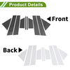 Chrysler 200 10x Door Pillar Window Trim CF Black (2011-2014)