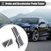 Chevrolet Camaro Black Silver Tone 1 Set Brake Accelerator Pedal Covers