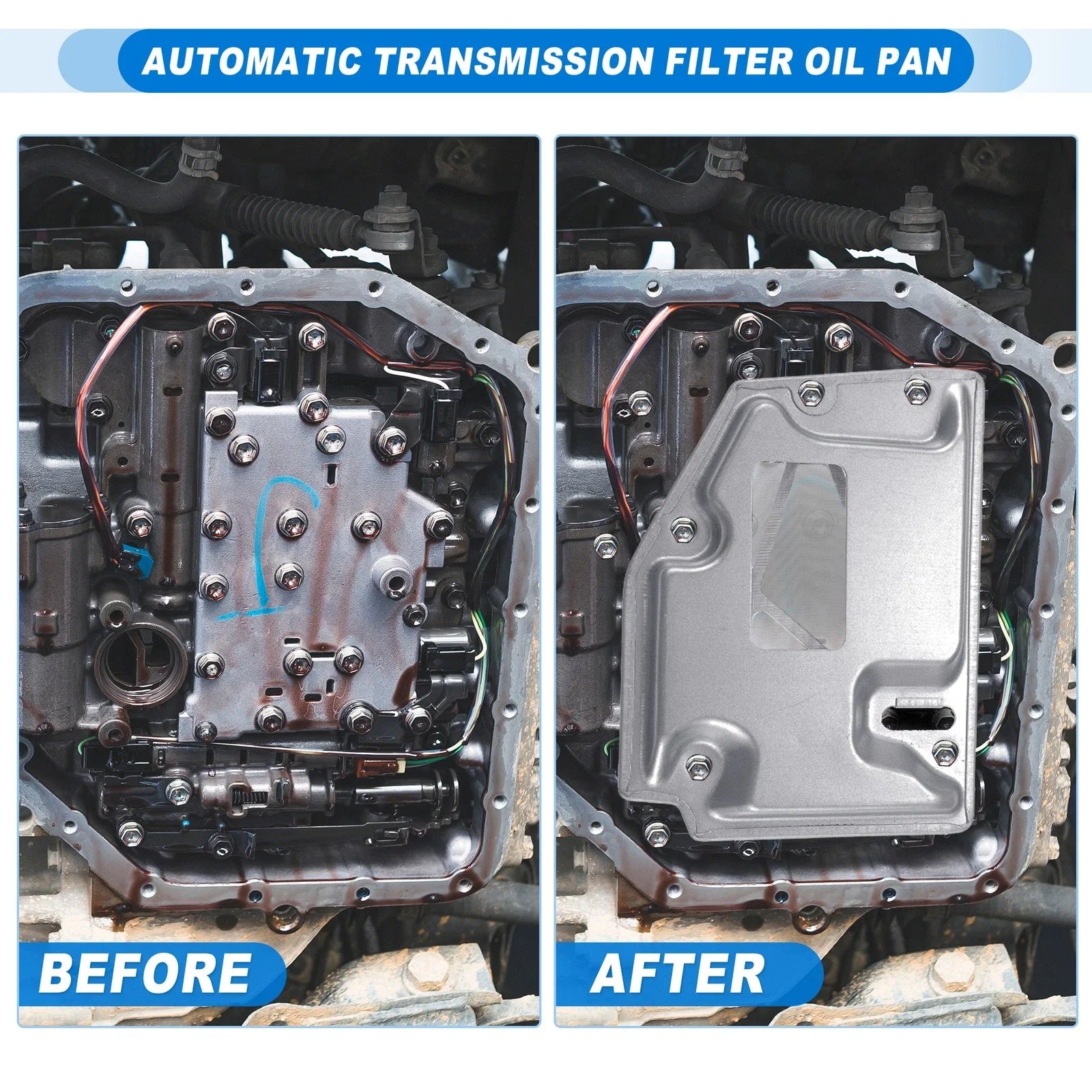 Transmission Fluid Filter Oil Pan for Toyota Tacoma (2005-2023)