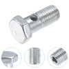 Motorcycle 4 x M12x1.5 32mm Hollow Screws with Washers, Metric Thread