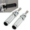 Universal Motorcycle Bike - Silver Folding Foot Pegs