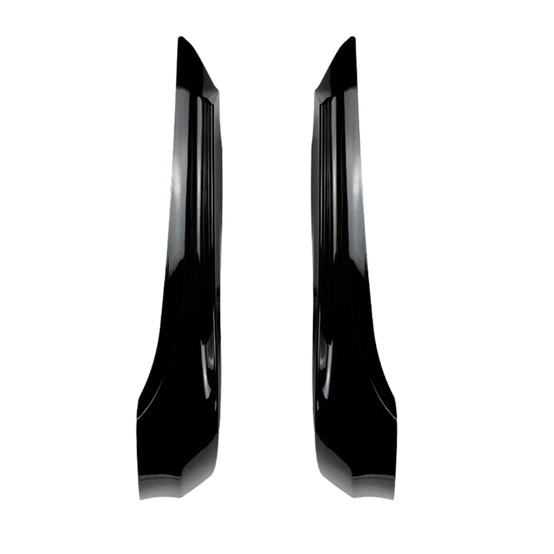 BMW 3 Series E90 E91 Gloss Black Front Side Spoiler Trim (2009-2012)