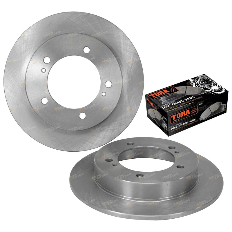 Sierra SJ80 Front Disc Rotors + Brake Pads (1996 - 1998)