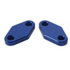 Suzuki Hayabusa GSX1300R Blue Oil Cooler Block Off Plate w/ Gasket (1999-2020)