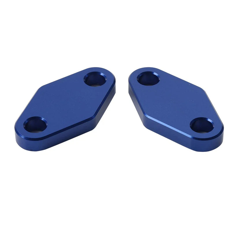 Suzuki Hayabusa GSX1300R Blue Oil Cooler Block Off Plate w/ Gasket (1999-2020)