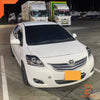 Toyota Yaris Sedan Black Projector LED Ring Headlights (2007-2012)