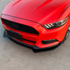 Ford Mustang Gloss Black Front Bumper Spoiler Lip (2015-2017)