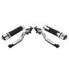 Kawasaki ZX10R Silver Extendable Brake Clutch Levers Grip Set (2016-2023)