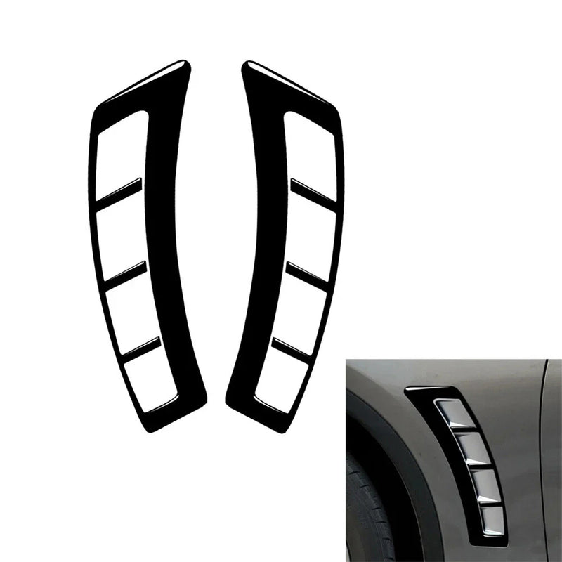 Infiniti FX35 QX70 Glossy Black Fender Air Intake Covers (2003-2017)