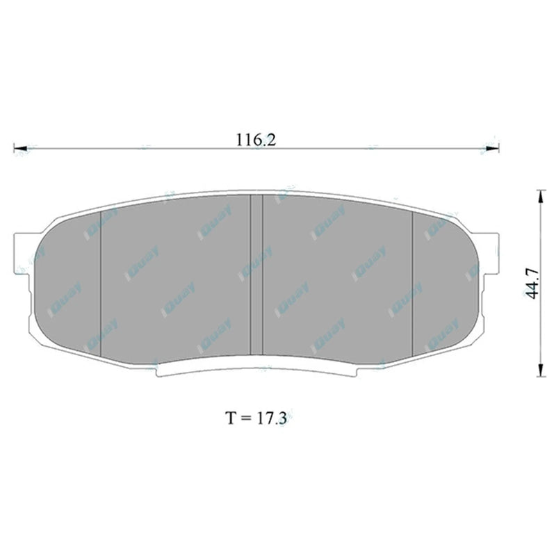 Landcruiser 200 Series URJ200 VDJ200 Rear Disc Brake Pad Set (2007-2021)