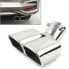 Car - Chrome Throat Tailpipe Dual Exhaust Pipe Tail Muffler Tip