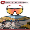 Motorcycle Riding Goggles Red Lens Black Red Frame Tri-Acetyl Cellulos